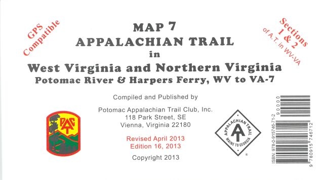 Map 7: AT in WV and N.VA - Harpers Ferry to VA 7