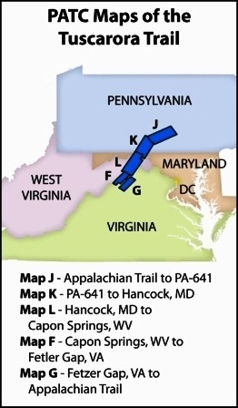 Tuscarora Trail Map Set (Maps F, G, J, K, and L)