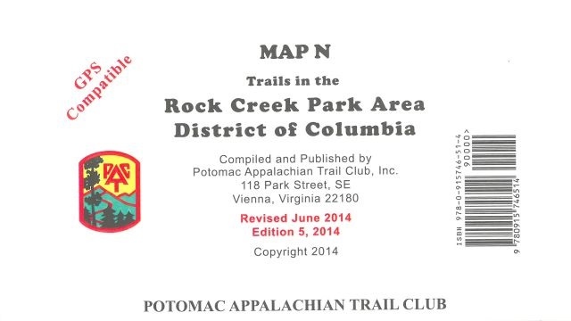 Map N: Rock Creek Park Area, DC